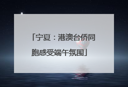宁夏：港澳台侨同胞感受端午氛围
