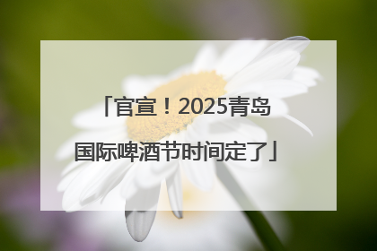 官宣！2025青岛国际啤酒节时间定了