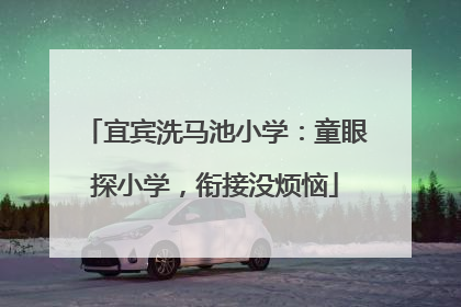 宜宾洗马池小学：童眼探小学，衔接没烦恼
