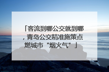 客流到哪公交就到哪，青岛公交精准施策点燃城市“烟火气”