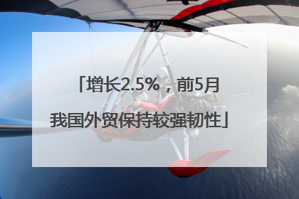 增长2.5%，前5月我国外贸保持较强韧性