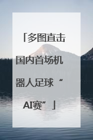 多图直击国内首场机器人足球“AI赛”