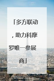 多方联动，助力科摩罗唯一参展商