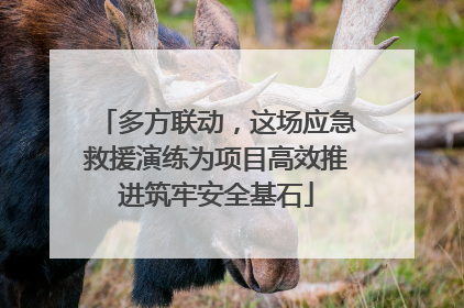 多方联动，这场应急救援演练为项目高效推进筑牢安全基石