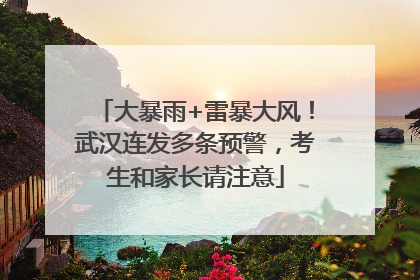 大暴雨+雷暴大风！武汉连发多条预警，考生和家长请注意