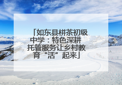 如东县栟茶初级中学：特色深耕 托管服务让乡村教育“活”起来