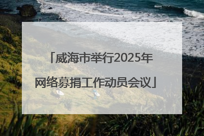 威海市举行2025年网络募捐工作动员会议
