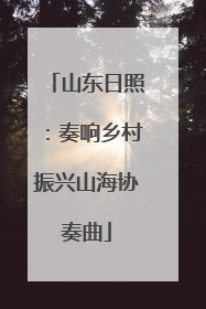 山东日照：奏响乡村振兴山海协奏曲