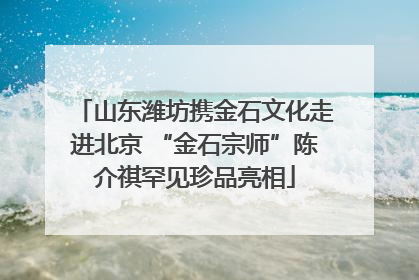 山东潍坊携金石文化走进北京 “金石宗师”陈介祺罕见珍品亮相