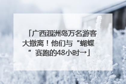 广西涠洲岛万名游客大撤离！他们与“蝴蝶”赛跑的48小时→