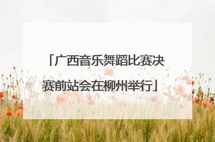 广西音乐舞蹈比赛决赛前站会在柳州举行