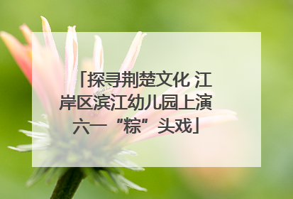 探寻荆楚文化 江岸区滨江幼儿园上演六一“粽”头戏