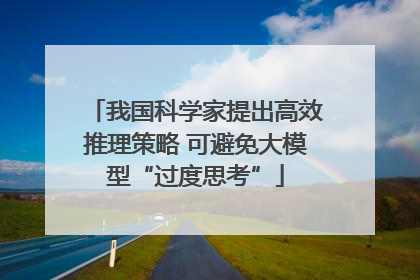 我国科学家提出高效推理策略 可避免大模型“过度思考”
