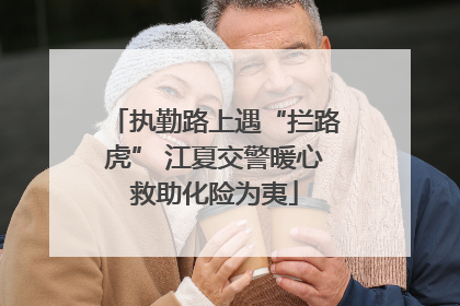 执勤路上遇“拦路虎” 江夏交警暖心救助化险为夷