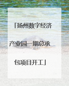 扬州数字经济产业园一期总承包项目开工