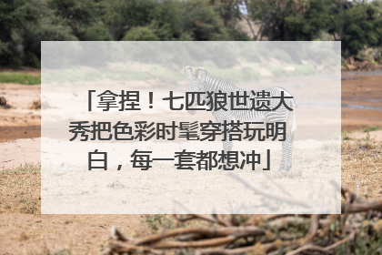 拿捏！七匹狼世遗大秀把色彩时髦穿搭玩明白，每一套都想冲