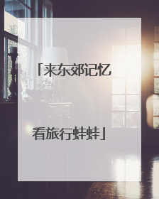 来东郊记忆 看旅行蛙蛙
