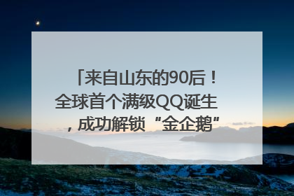 来自山东的90后！全球首个满级QQ诞生，成功解锁“金企鹅”，是继承父亲账号