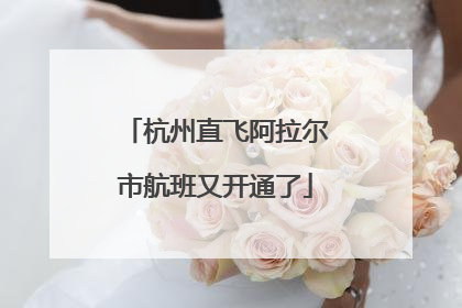 杭州直飞阿拉尔市航班又开通了