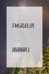 林武在济南调研