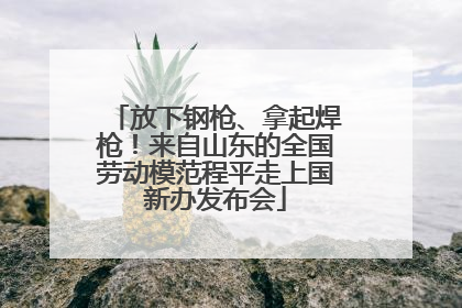 放下钢枪、拿起焊枪！来自山东的全国劳动模范程平走上国新办发布会