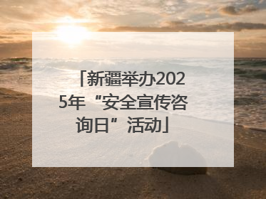 新疆举办2025年“安全宣传咨询日”活动