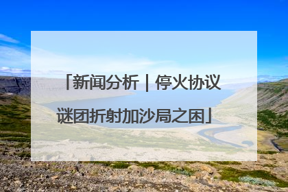 新闻分析｜停火协议谜团折射加沙局之困