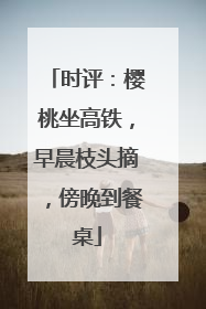 时评：樱桃坐高铁，早晨枝头摘，傍晚到餐桌