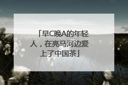 早C晚A的年轻人，在亮马河边爱上了中国茶