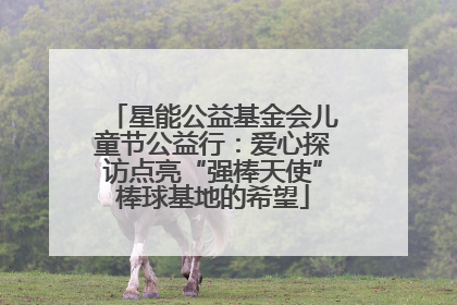 星能公益基金会儿童节公益行：爱心探访点亮“强棒天使”棒球基地的希望