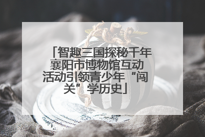 智趣三国探秘千年 襄阳市博物馆互动活动引领青少年“闯关”学历史