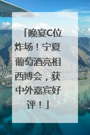 晚宴C位炸场！宁夏葡萄酒亮相西博会，获中外嘉宾好评！