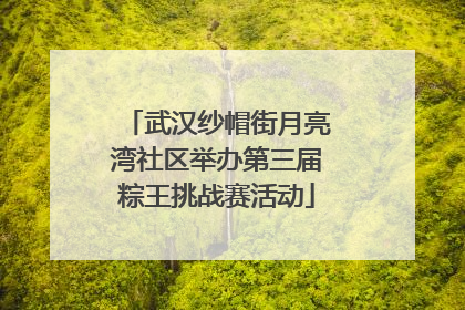 武汉纱帽街月亮湾社区举办第三届粽王挑战赛活动