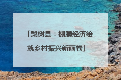 梨树县：棚膜经济绘就乡村振兴新画卷