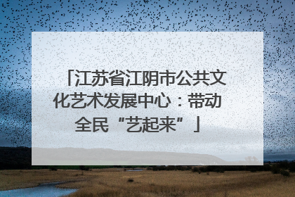江苏省江阴市公共文化艺术发展中心：带动全民“艺起来”