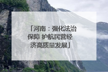 河南：强化法治保障 护航民营经济高质量发展