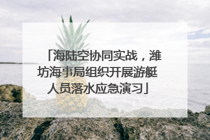 海陆空协同实战，潍坊海事局组织开展游艇人员落水应急演习