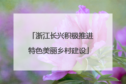 浙江长兴积极推进特色美丽乡村建设
