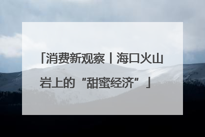 消费新观察丨海口火山岩上的“甜蜜经济”