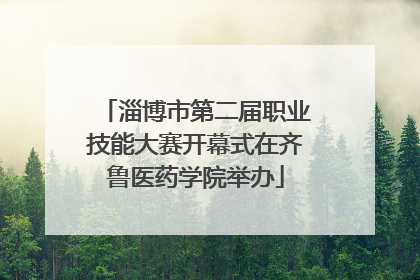 淄博市第二届职业技能大赛开幕式在齐鲁医药学院举办