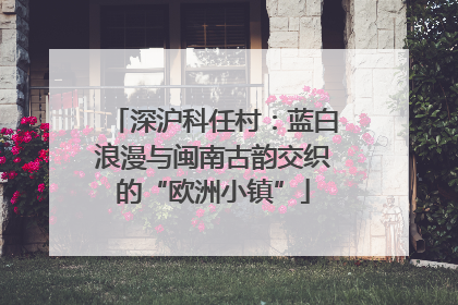 深沪科任村：蓝白浪漫与闽南古韵交织的“欧洲小镇”
