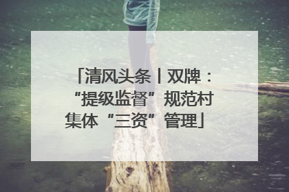 清风头条丨双牌：“提级监督”规范村集体“三资”管理