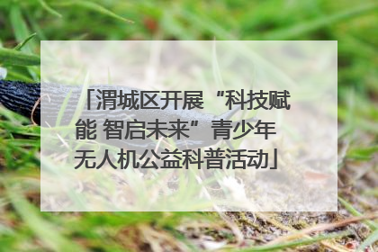 渭城区开展“科技赋能 智启未来”青少年无人机公益科普活动