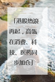 港股热浪再起，高瓴在消费、科技、医药同步加仓