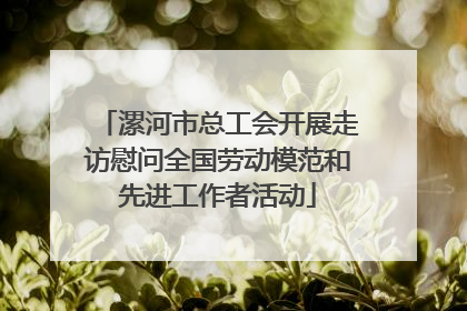 漯河市总工会开展走访慰问全国劳动模范和先进工作者活动