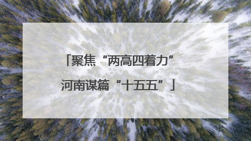 聚焦“两高四着力” 河南谋篇“十五五”