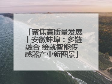 聚焦高质量发展丨安徽蚌埠：多链融合 绘就智能传感器产业新图景