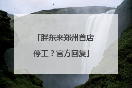 胖东来郑州首店停工？官方回复