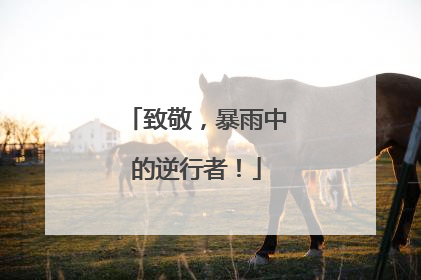 致敬，暴雨中的逆行者！