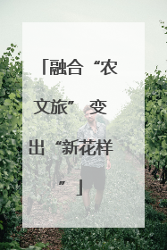 融合“农文旅” 变出“新花样”